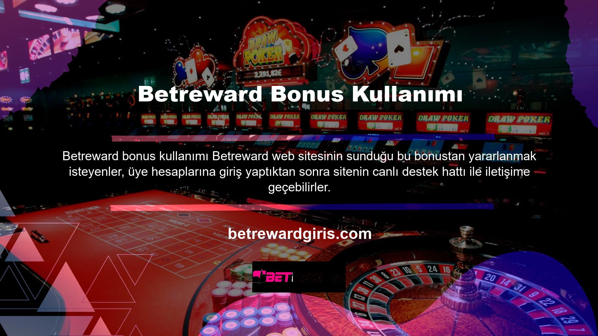 Para yatırma işlemi gerçekleştiren her kullanıcı, işlemin onaylanmasından sonraki ilk 24 saat içinde bonus talebi oluşturmalıdır